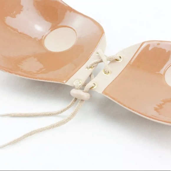 NWT💕Beige Padded Strapless Bra Bralette Tan Cream - Picture 7 of 8